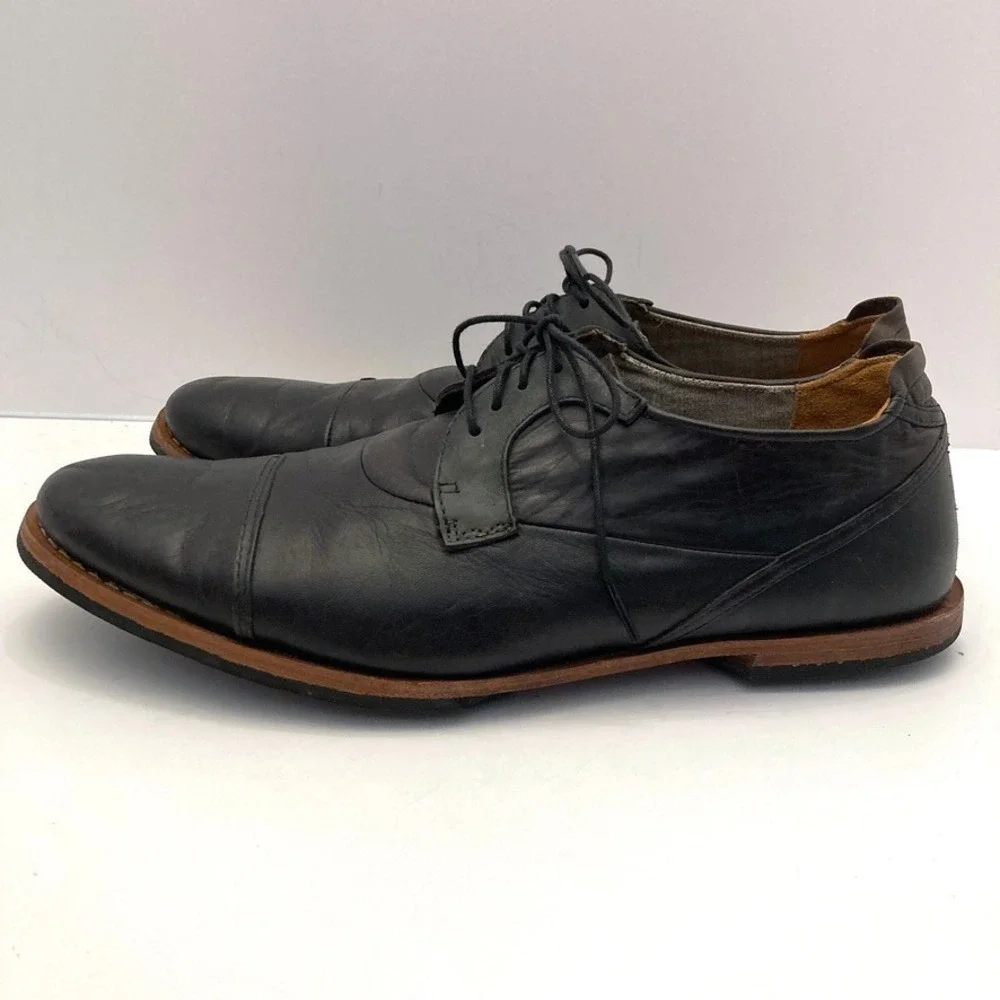 TIMBERLAND Wodehouse Oxford Mens Shoes Distressed Leather Cap Toe Lace Up US 12